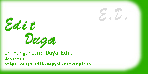 edit duga business card